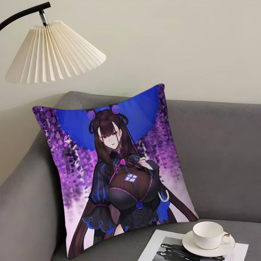 

M-Murasaki Shikibu Cartoon Animation Pillowcase Toon Gift Cushion Cover Bedroom Home Sofa Chair Seat Decor Pillow Case 16x16Inch