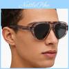 Unisex Okulary Retro Oversize Z Ochroną UV400 Na Imprezę i Plażę