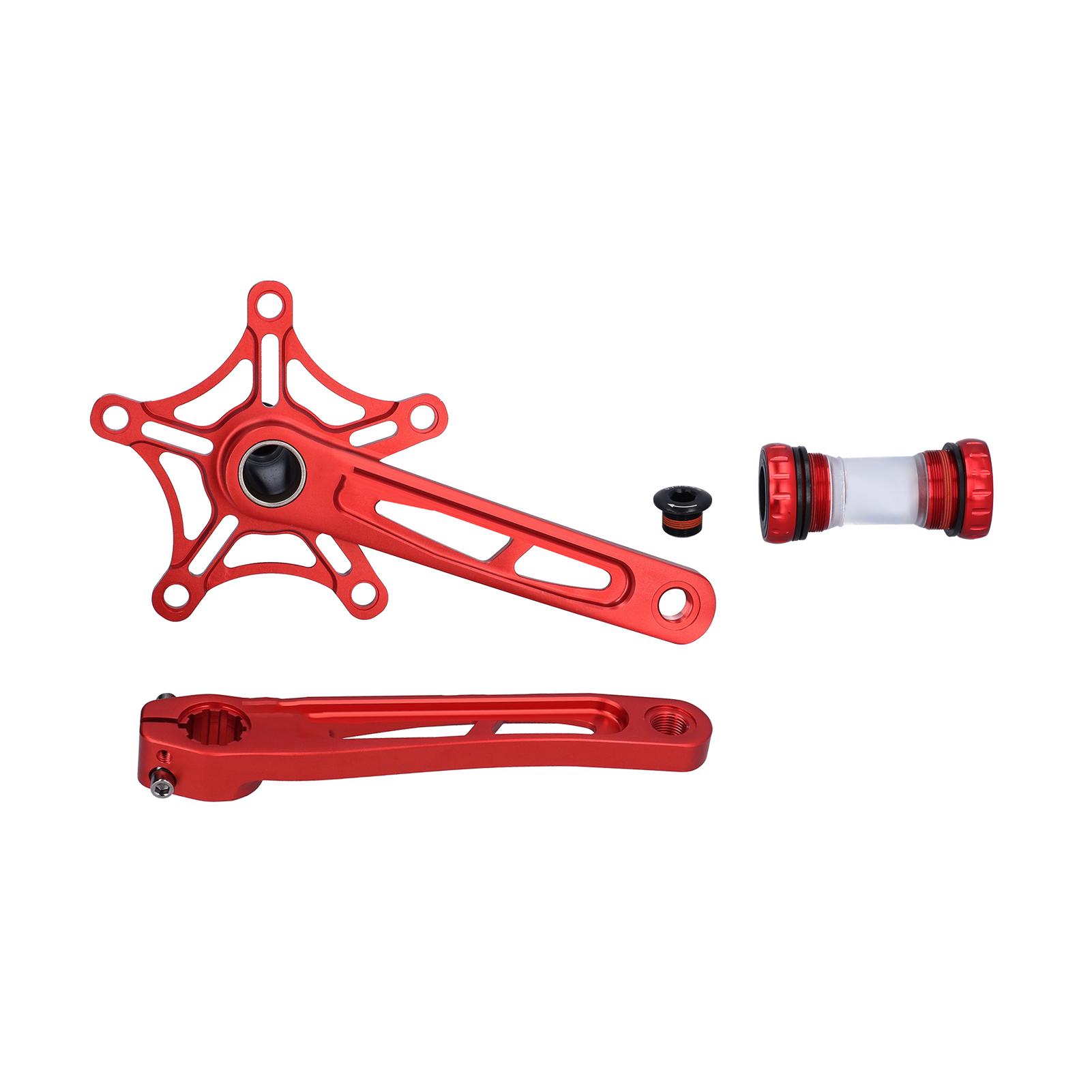 Road Bike OnePiece 130BCD Crankset Folding Bike Aluminum Alloy Hollow Crank Arm Set