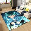 Tappeto Area Grande Anime Giapponese My Hero Academia, Tappeto per Soggiorno Camera da Letto Divano Zerbino Decorazione, Tappetino Antiscivolo per Bambini