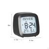 Compact Digital Alarm Clock with 12/24H 3x8x3 Inch for Bedroom, Home, Office, Travel