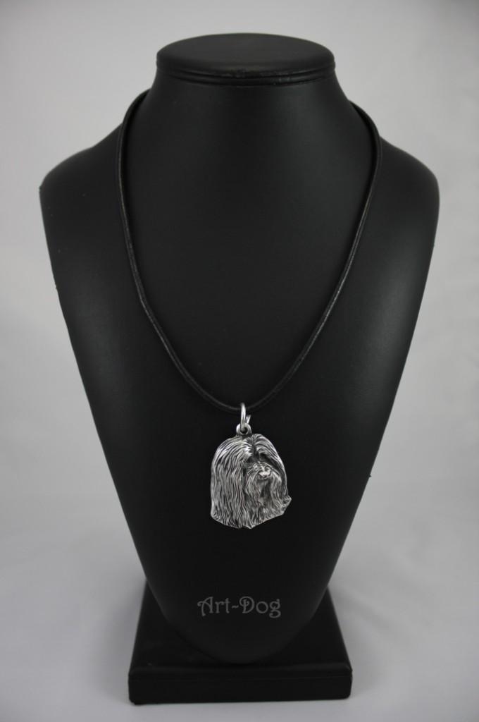 Bearded Collie, Highland Collie, Mountain Collie - Necklace with dog, silver-plated pendant for dog fan, unique jewelry by Art-Dog brand