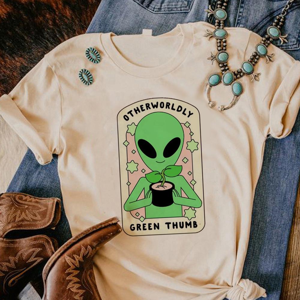 Koszulka z kosmitą Damska z grafiką Unisex Tee dziewczęca streetwear anime Japońskie ubrania