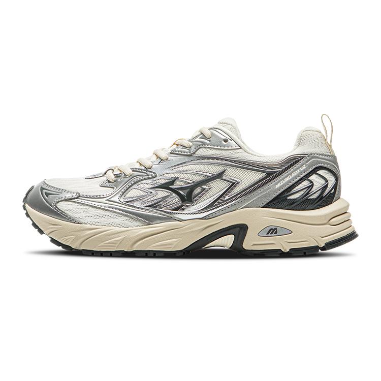 Mizuno Fiyi V2 Silver Cream Unisex Lifestyle Sneakers D1GH241511 42.5
