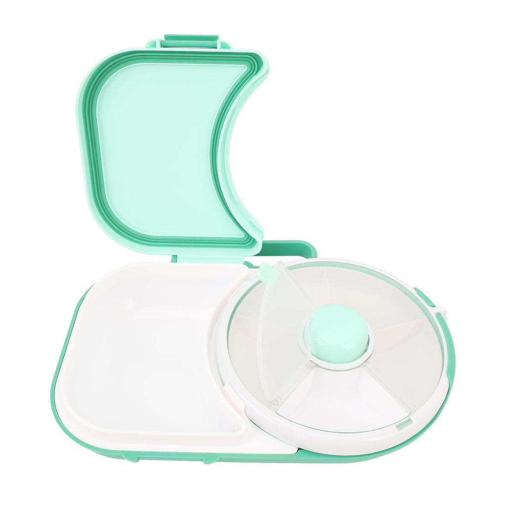 Snack Rotating Bundle with Lid Multifunctional Sealed Fruit Tray Damp Proof Rotating Snackle Box