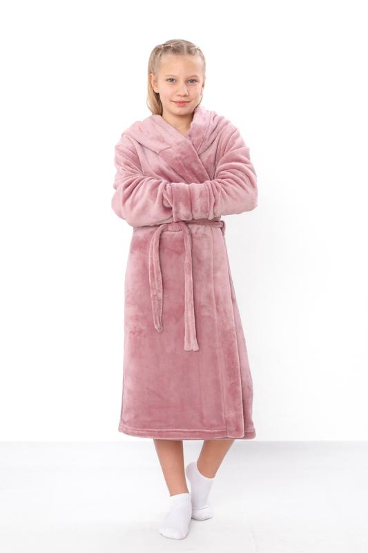 Szata (dziewczyny) – Szlafrok z kapturem, Miękki frotte, Półsezonowy 6390-034-5 HC