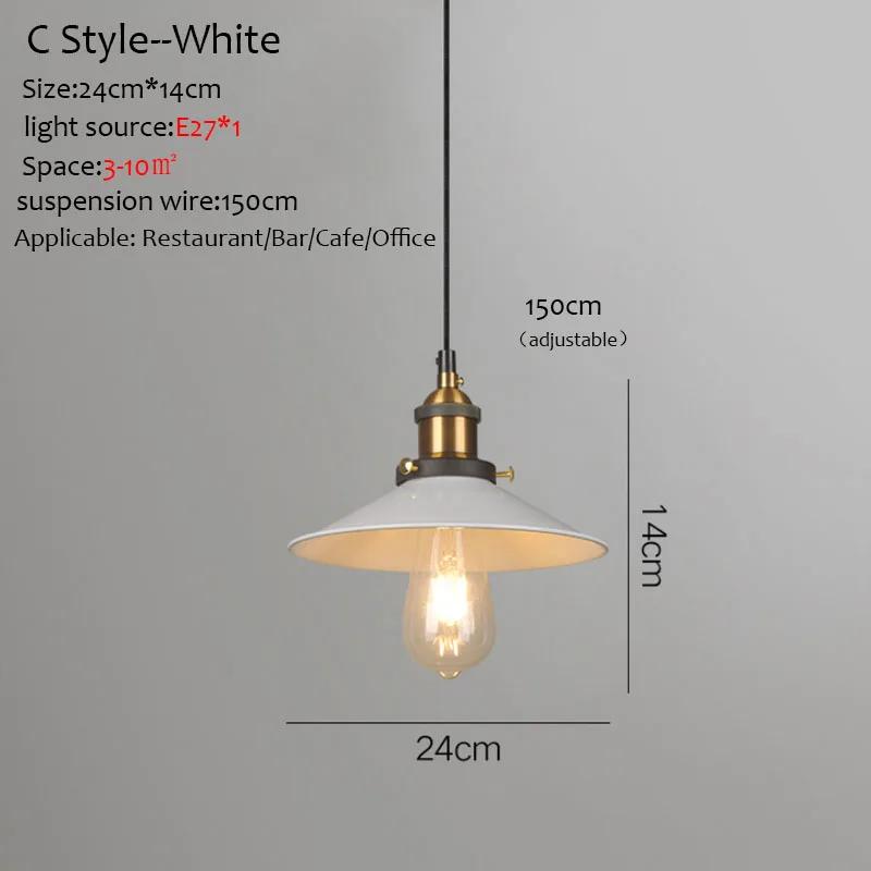 Ancient Industrial Chandeliers Led Iron Pendant Light Single Head Nostalgic Use Restaurants \ Bar Commercial Lighting Fixtures