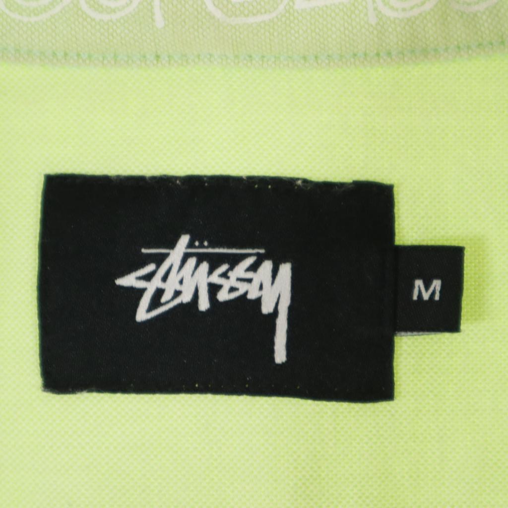 Stussy Made In Japan Short Sleeve Button Down Shirt M Green System Men's Used