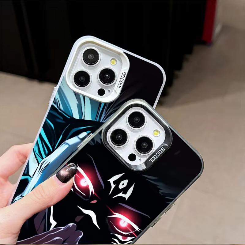 Anime Jujutsu Kaisen Satoru Gojo Beschichtetes Handyhülle Für iPhone 17 Air 16 e 15 14 13 12 11 Pro Max Plus Mini SE 2020 2022 Hülle