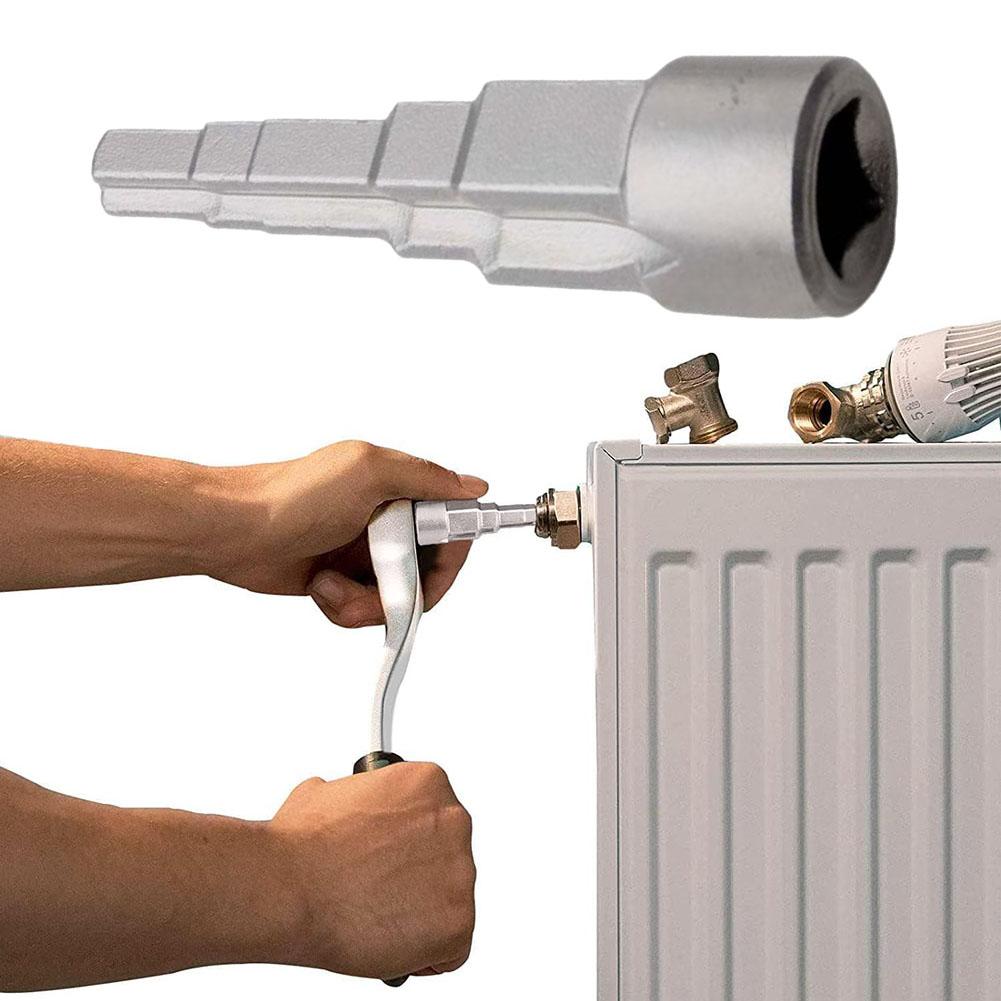 Professional Grade 12 Inch Radiator Valve Wrench Made from Chrome Vanadium Steel Easy Attachment to Ratchet Wrenches
