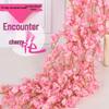 Artificial Cherry Blossom Vine: Indoor Ceiling Wedding Decoration, Rattan Pipe Cover