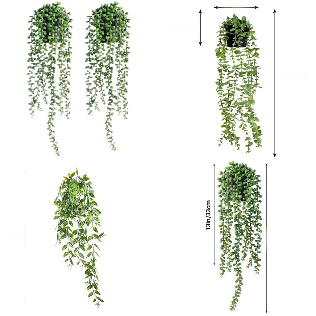 Eucalyptus Indoor Wall Decor Faux Plant With Plastic Leaves For Home Office