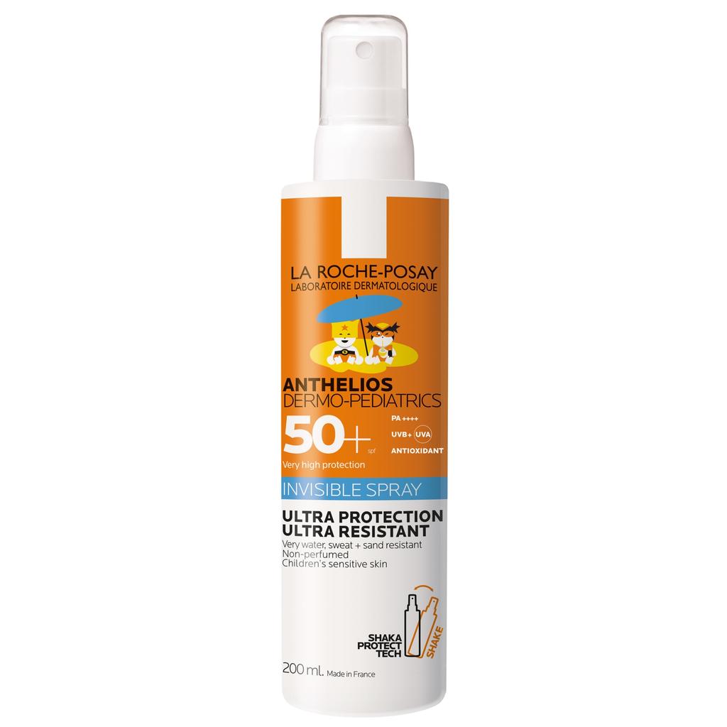 La Roche-Posay ANTHELIOS Dermo-Pediatrics Spray SPF 50+ Water Resistant Sunscreen for Kids Face and Body 200ml