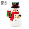 Mini Christmas Figurines 50Pcs Figurines, Santa Snowman Elf Gnome Ornaments, Gingerbread Man Deer Emotional Gift Bag Fillers for Holidays Support