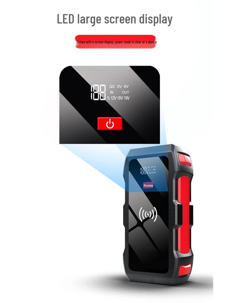 12V High-Capacity Car Jump Starter & Wireless Power Bank M10