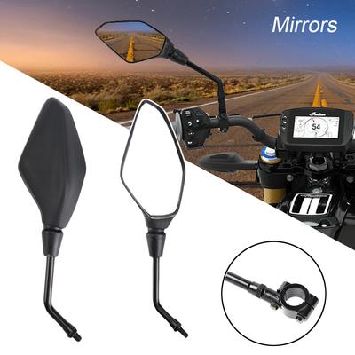 Uniwersalne lusterko na kierownicę motocykla 10 mm, skuter, ATV, motocykl terenowy, lusterka wsteczne, lusterko wypukłe z tyłu roweru elektrycznego
