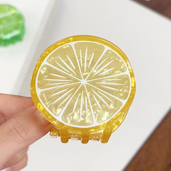 Fruit Shape Hair Claw Clip Orange Lemon Lime Hair Clip Non Slip Strong