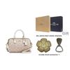 Coach Rowan 18 Klassischer Print Reißverschluss Synthetikleder Schulter Crossbody Handtasche Kleine Damenhandtaschen Vanille-Weiß CW329-IMXDM