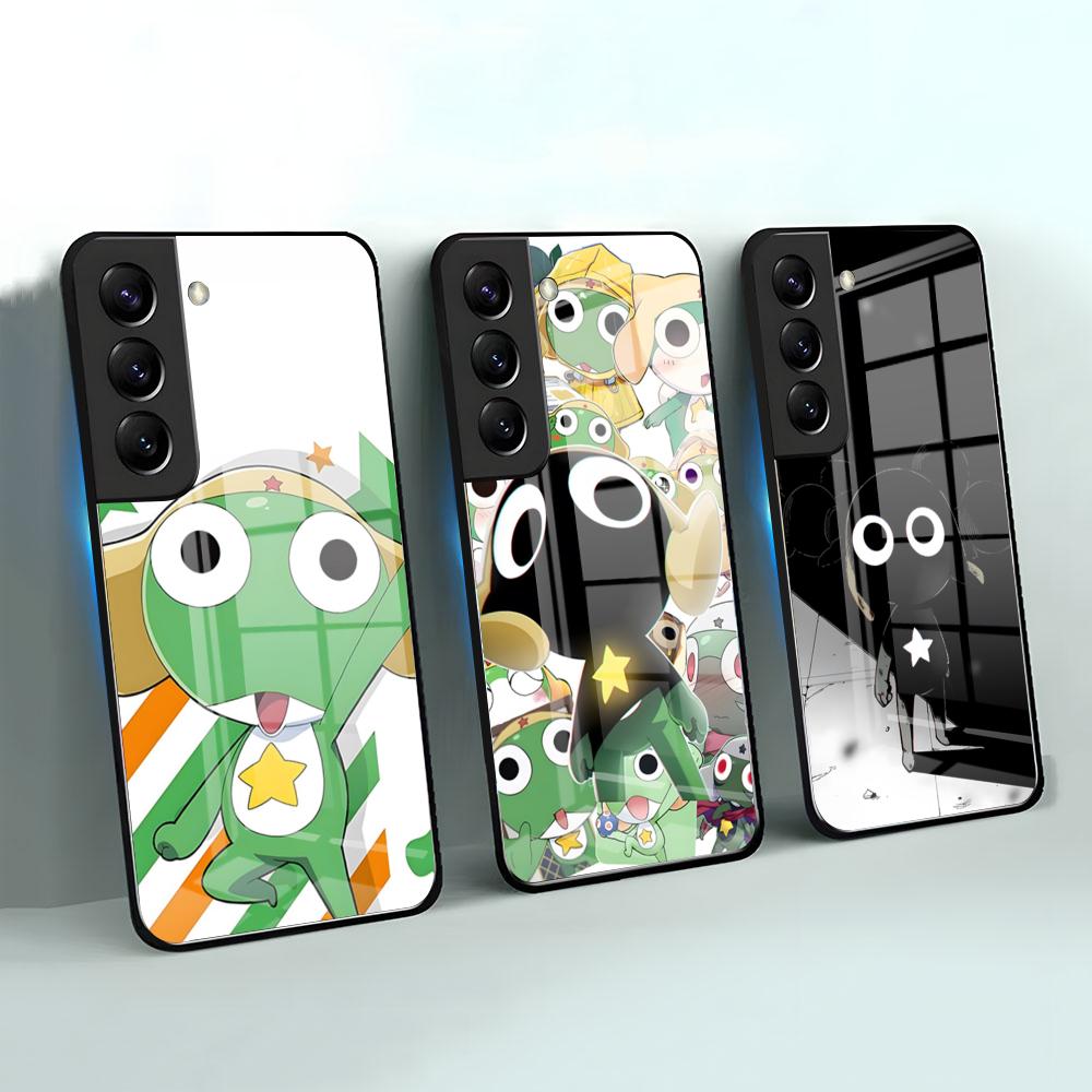 Keroro G-Gunsou Frog Phone Case For Samsung A56 A36 A26 A16 A15 A25 A35 A55 A14 A34 A24 A54 Glass Case
