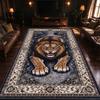 Soft Plush Tiger Floor Mat Wild Animal Print Living Room Mat New Bedroom Door Mat  Bedroom Entrance