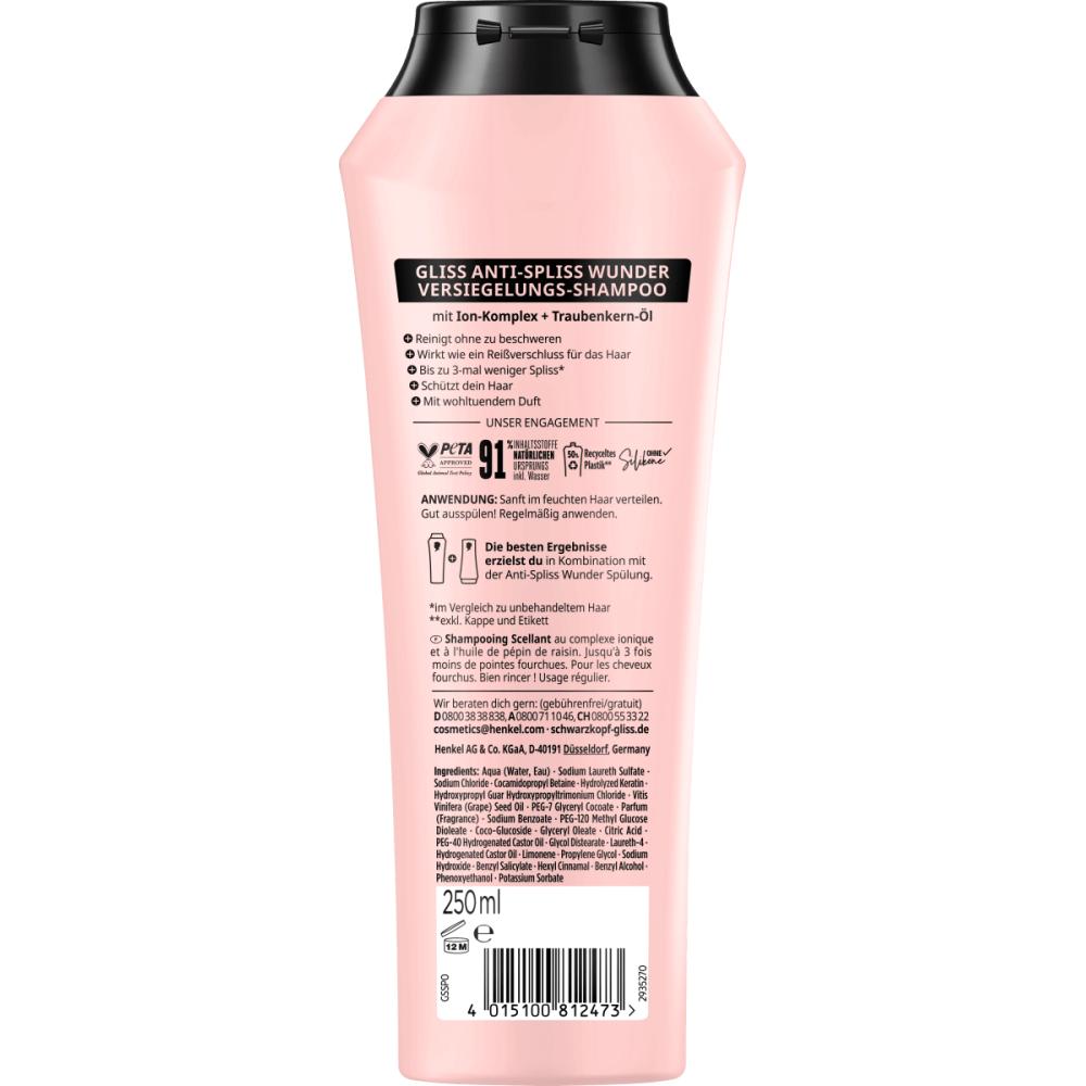 Schwarzkopf Glisker Anti-Split Miracle Shampoo 250ml