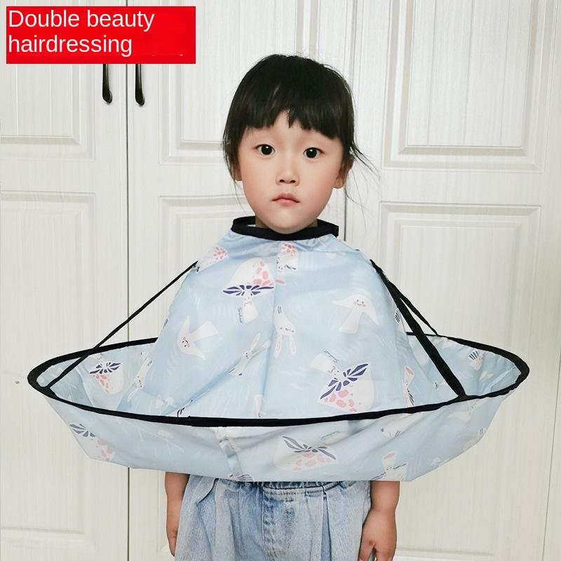 Children's Hairdressing Cloths Folding Cape Cloths Hairdressing Parlors Hairdressing Cape Non-stick Polyester Tuff Cape