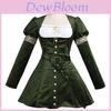 Mittelalterliches Mädchenkleid Cosplay Kostüm Aus Polyesterstoff Für Halloween-Partys