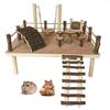 Wood Stackable Hamster Toy Combo Offering Versatility Exploration Possibilities