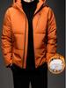 Men's Winter Hooded Down Jacket - Fashionable, Casual, Warm, Thick Windbreaker with White Duck Down Filling