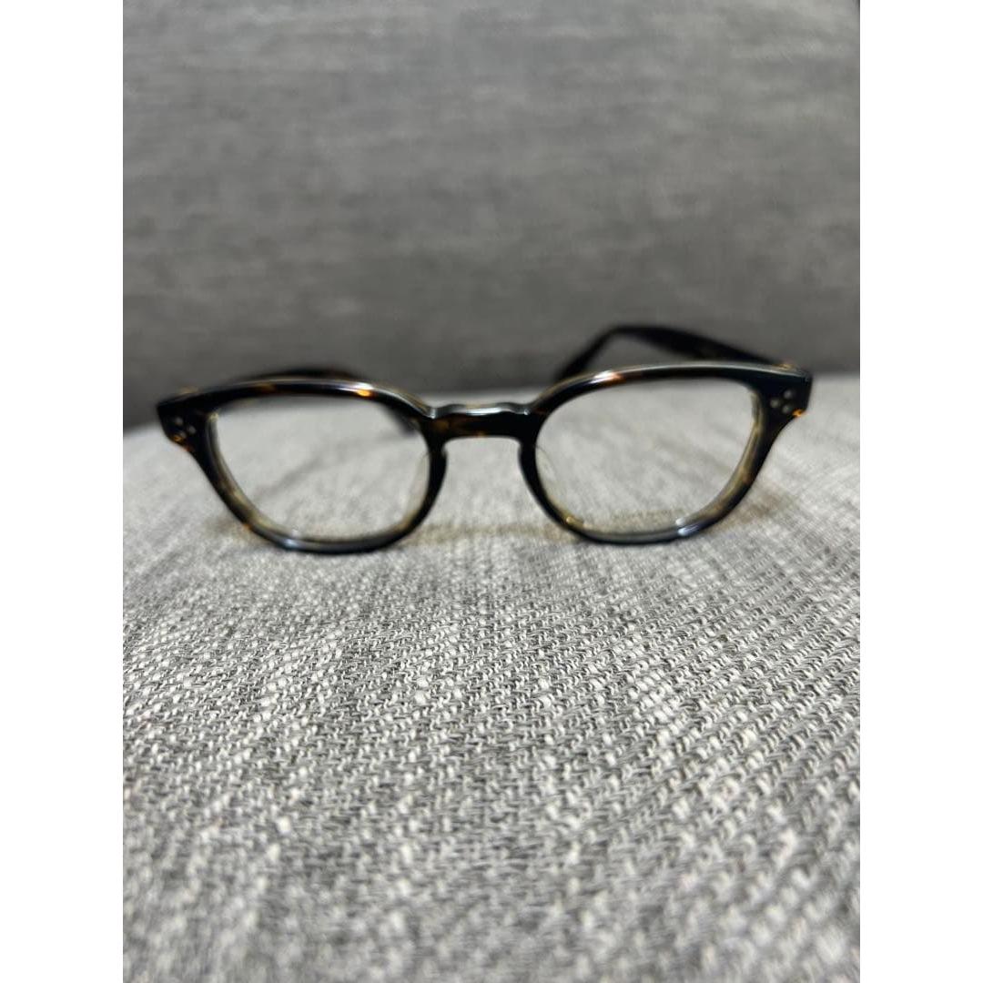 Used [Made in Japan] Men s OLIVER PEOPLES COVVED Glasses Tortoiseshell Pattern
