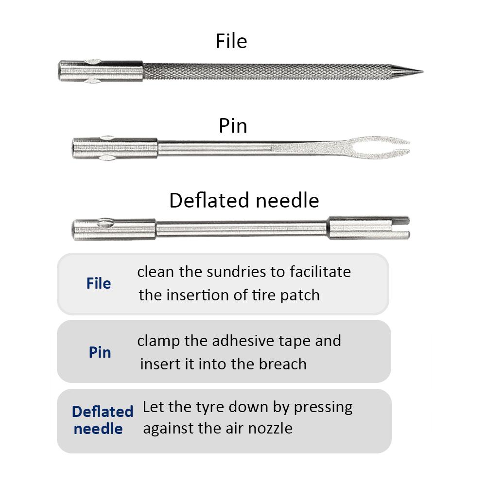 Tubeless Bike Tire Repair Kit Ultralight Vacuum Aluminum Alloy Tire Repair Tool for Mountain Bike