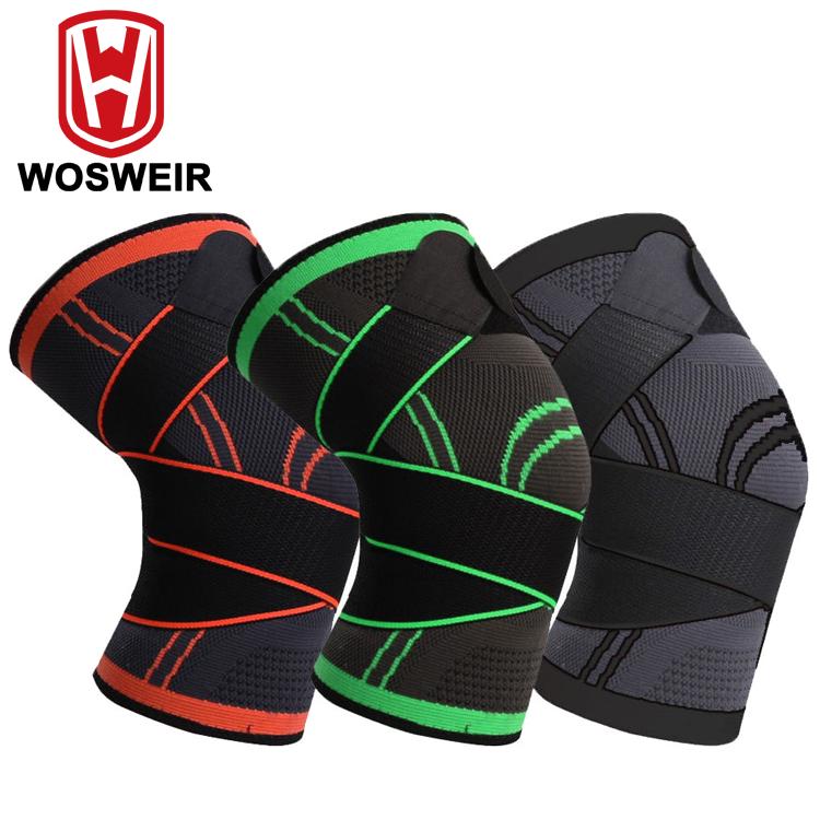 

WOSWEIR Спортивный компрессионный рукав Наколенники Защитные накладки для колена и локтя Фитнес Защитное снаряжение Защита суставов при артрите