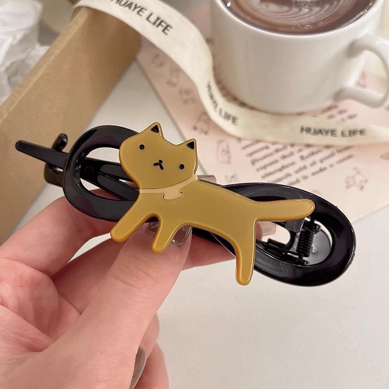 Korean Style Polka Dot Bow Shark Hair Clip - Elegant & Versatile