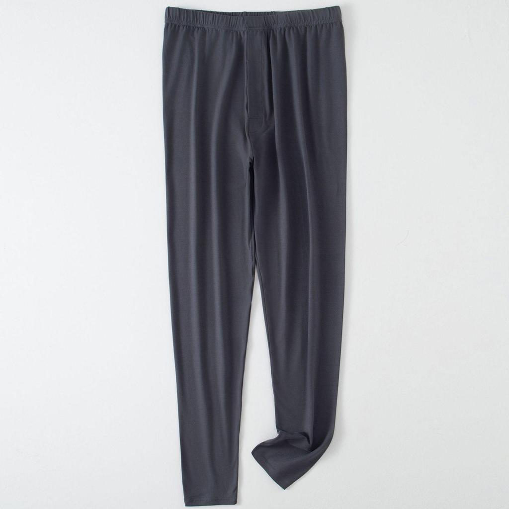 Men's Constant Temperature Cold-Proof Pajama Set - Long Sleeve & Pants, Comfortable, Thin, Warm Base Layer.