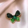 Vintage Butterfly Brooch Exquisite Artistic Pin Inlaid with Zircon for Men and Women, Party Daily Jewelry Accessories Gifts
