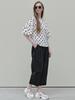 Avang Crop Cotton Banding Pants - Black