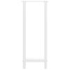 Vidaxl Nogi Do Stolika Kawowego, Białe, 2 Szt., 50X(100-101) Cm, Stal