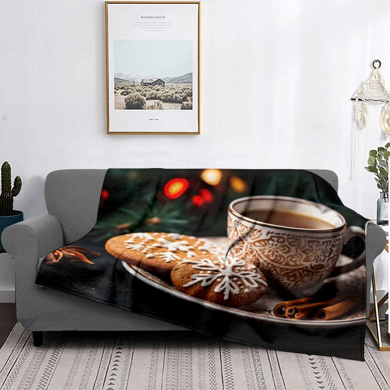 Wohndekoration Plüsch Überwurf Sofadecke Tagesdecke Bett flauschig weiche Decken Dekor Plaid Modern Halloween Frohe Weihnachten Winter