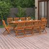 Day and Night - Day and Night Garden Dining Set 11 Pieces Solid Acacia Wood 220x90x75cm