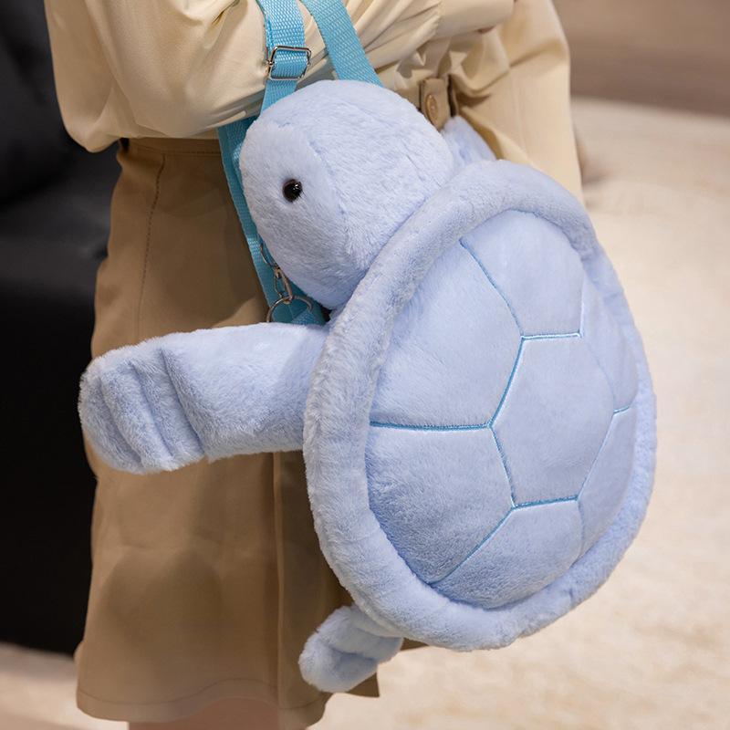 Cartoon Cute Little Turtle Bag Plush Toy Doll Turtle Doll Girl Bag Backpack Ragdoll Doll