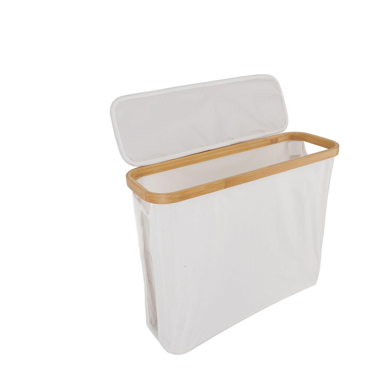 Toiletpapier Mand met Deksel Oxford Stof Visueel Opvouwbaar Waterbestendig Stofdicht Ruimtebesparend beige