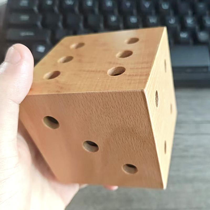 Wooden Labyrinth Marble Maze Game 3D Cube IQ Logic Training Brain Teasers For Adults And Kids Educational Toys Luxury Gifts