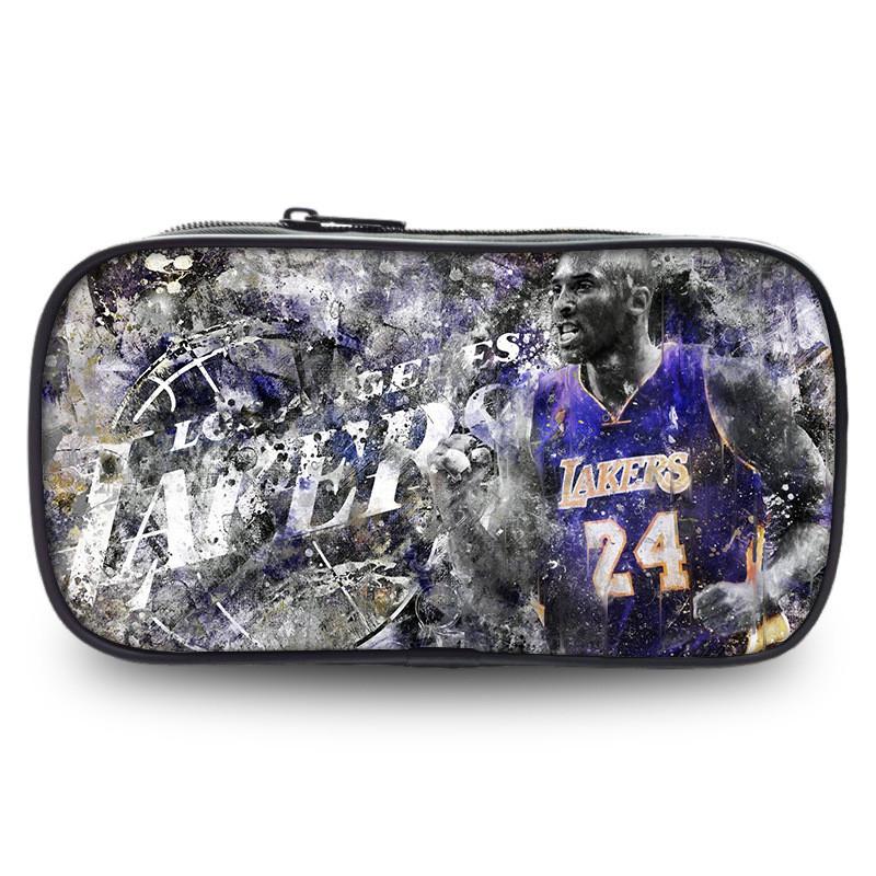 Kobe Bryant Sports Star Pen Case Large Capacity Stationery Organizer For Students