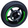 Fluorescent Green Moto GP Style Inner Rim Tape Wheel Stripes Decals Sticker CinarExtreme