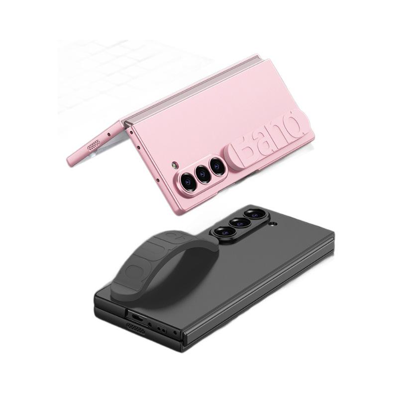 Samsung Z Fold6 Silicone Wrist Strap Case with Integrated Film