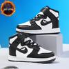 **Kids' Fluffy High-Top Cotton Sneakers: Air Force 1, Skate, and Dunk Basketball Styles**