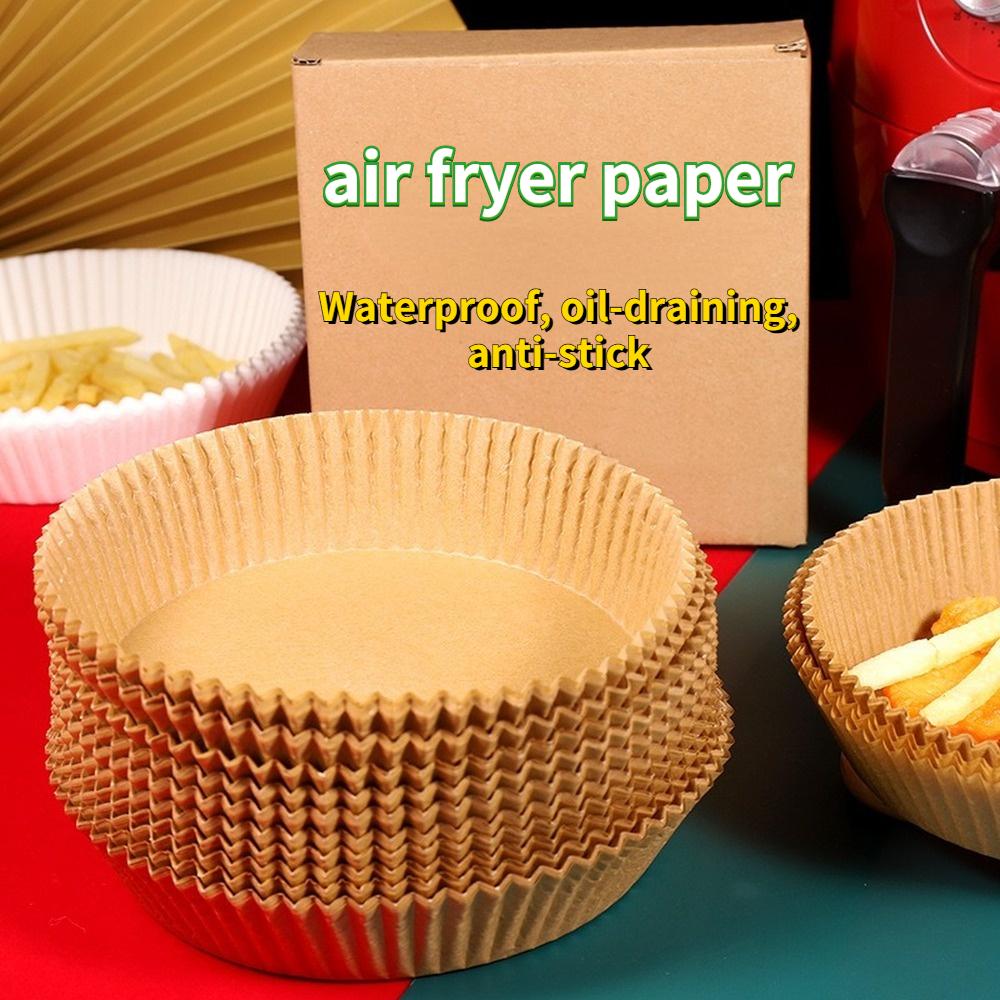 Air Fryer Disposable Paper  For Air Fryer Cheesecake Air Fryer Accessories Parchment Wood Pulp Steamer Baking Paper