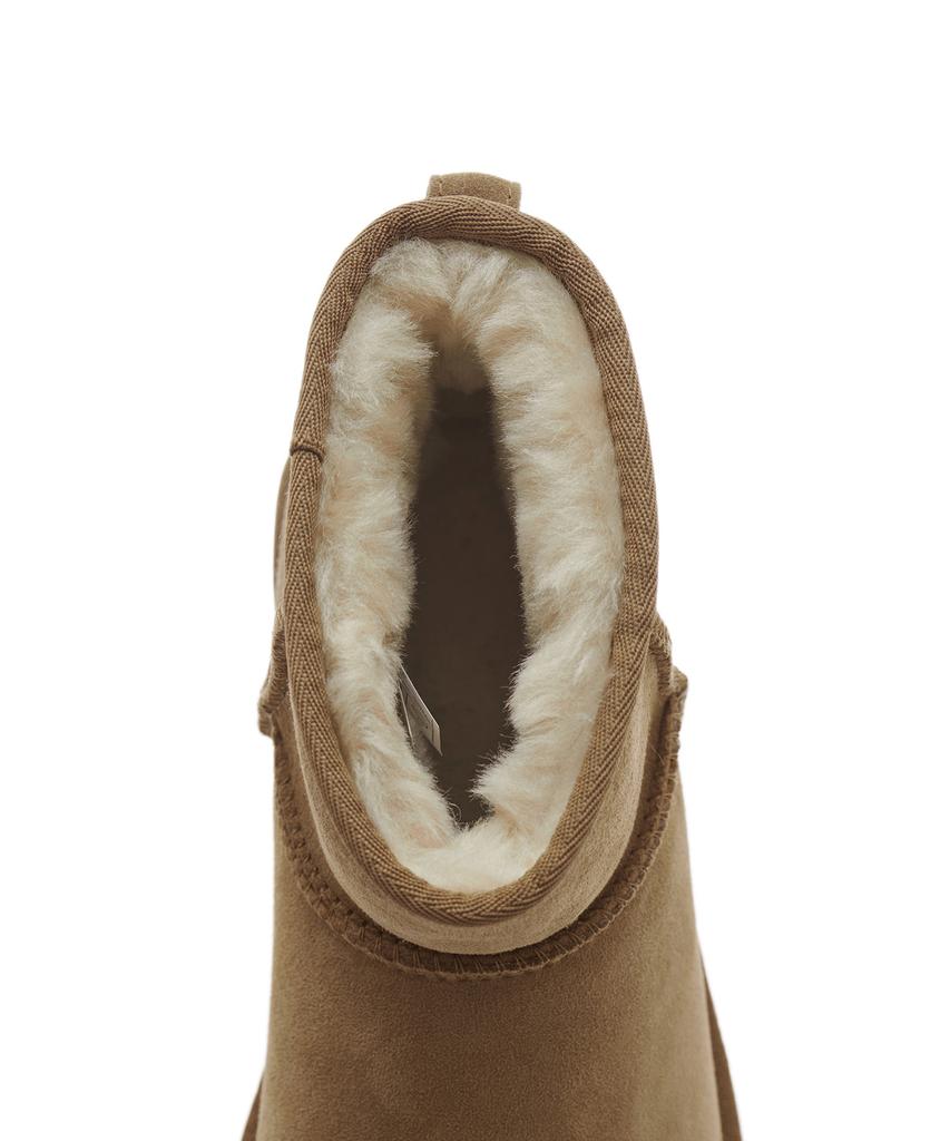 Ugg Ugg Overlock Stitch Mini Boots (Classic Mini Ii) W - Chestnut / 1016222Che