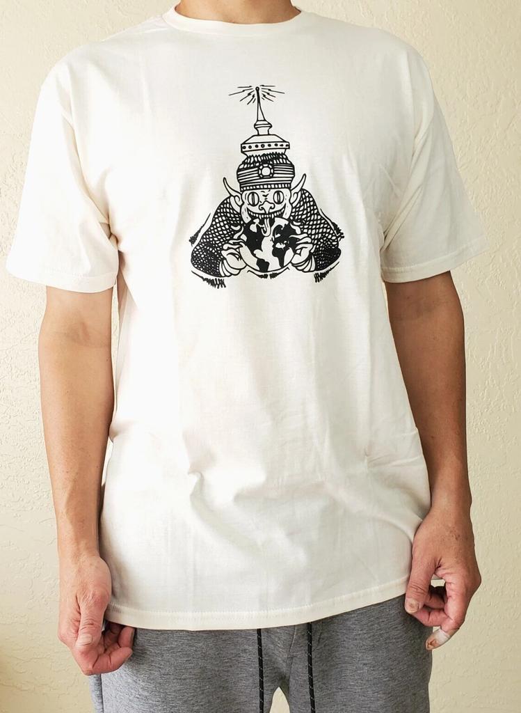 Mage with JAGUARS Japanese Irezumi Tattoo style T-shirt Tops Tees Unisex, (front and back print)