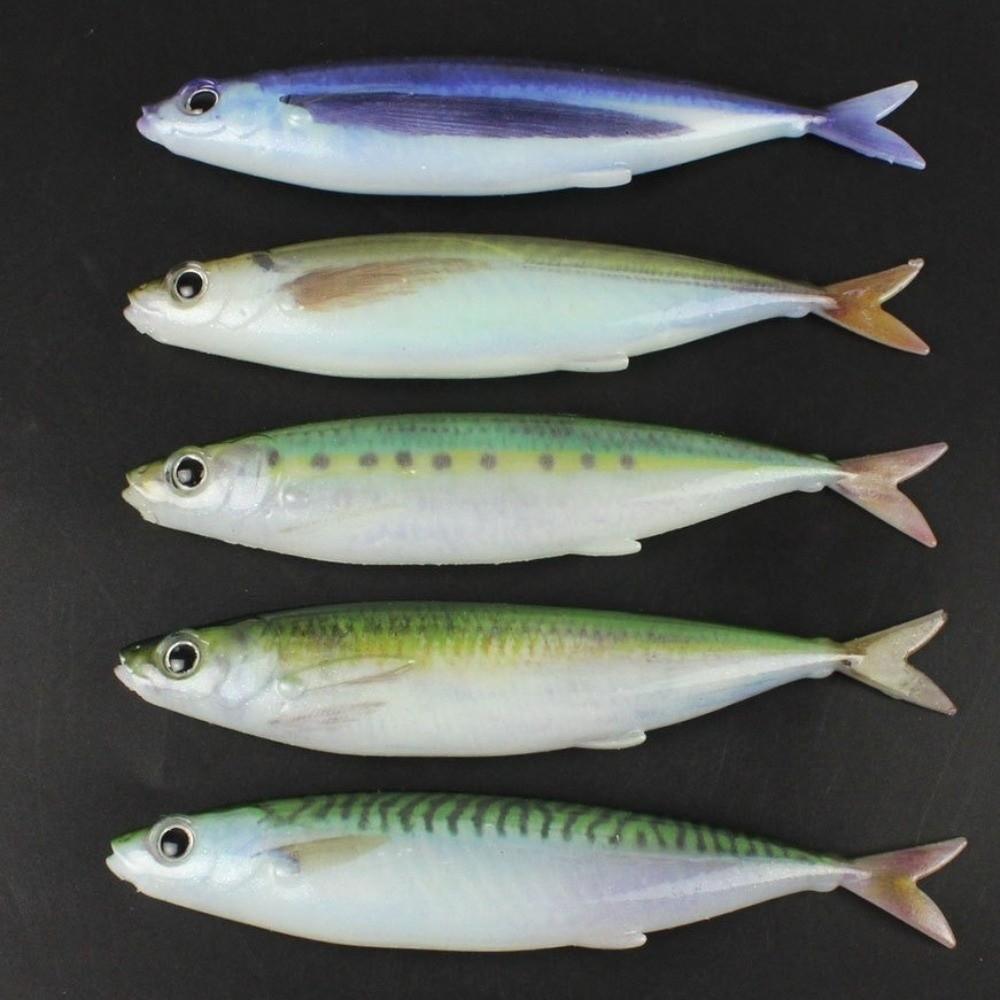 2pcs 3D Simulation Flying Fish Bait PVC Printing Simulation Fishing Lures Saltwater Fishing